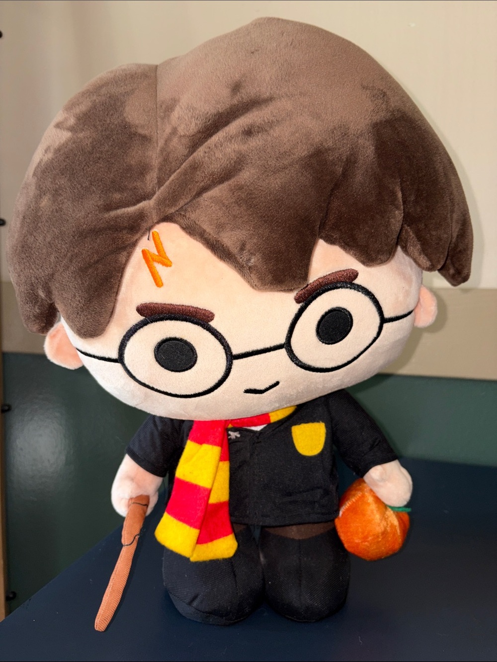 Harry Potter Plush Wizard Greeter - Brown Hair with Red and Yellow Scarf